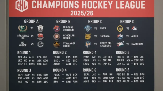 Лига чемпионов по хоккею 2025/26 — участники и расписание Лига чемпионов по хоккею 2025/26 — участники и расписание