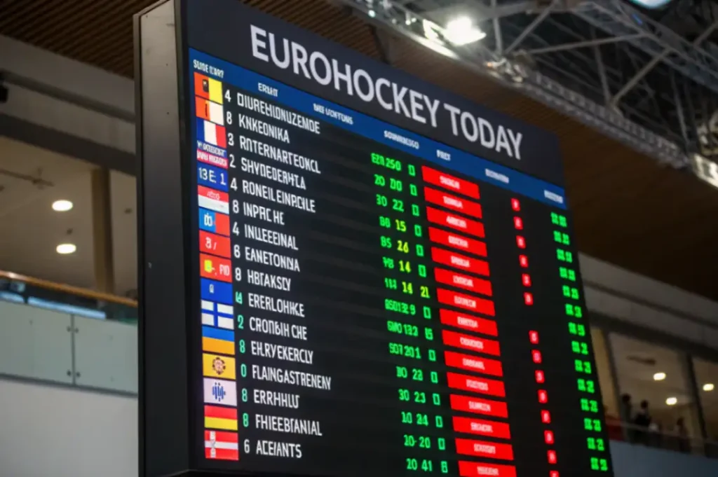 Таблица Еврохоккейтура сегодня — положение сборных Таблица Еврохоккейтура сегодня — положение сборных
