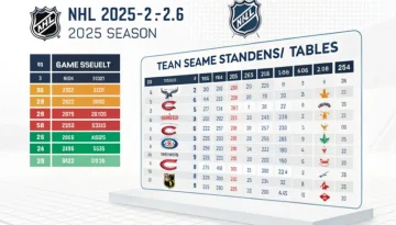 НХЛ 2025/26 — таблица сезона, результаты и лидеры команд НХЛ 2025/26 — таблица сезона, результаты и лидеры команд