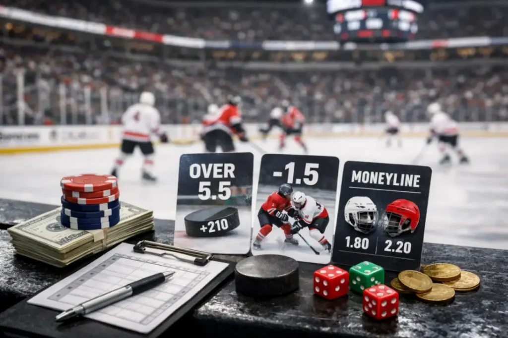 Лучшие стратегии ставок на хоккей: Over/Under, форы и moneyline 2026